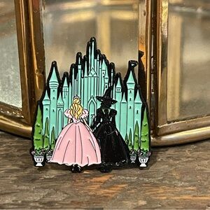 Enamel wicked Pin with Castle and Characters